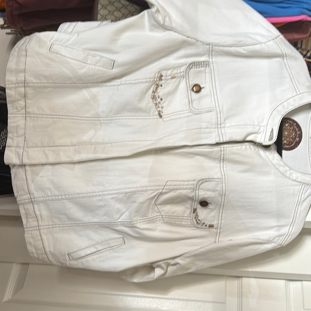 Women's White Jean Jacket